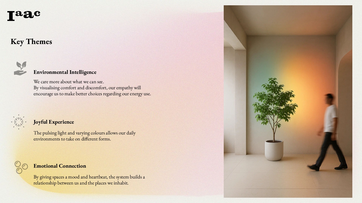 ClimaColour Code key themes and installation concept